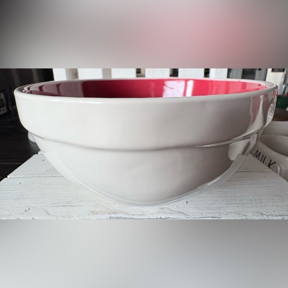 Rae Dunn White and Red “WISH” Ceramic Bowl - Picture 4 of 4